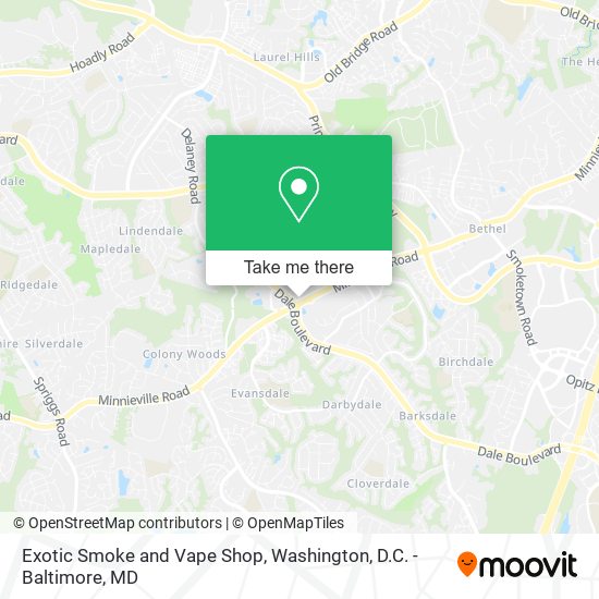Mapa de Exotic Smoke and Vape Shop