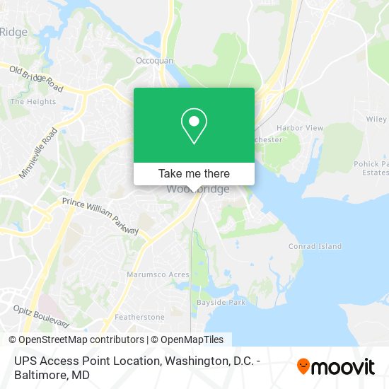 UPS Access Point Location map