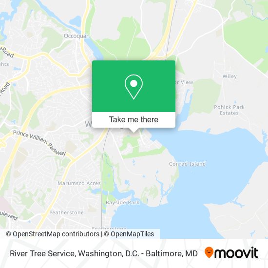 River Tree Service map