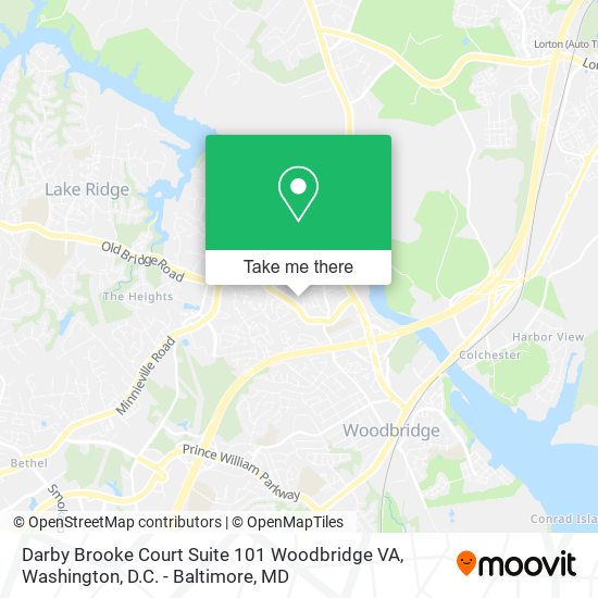 Darby Brooke Court Suite 101 Woodbridge VA map
