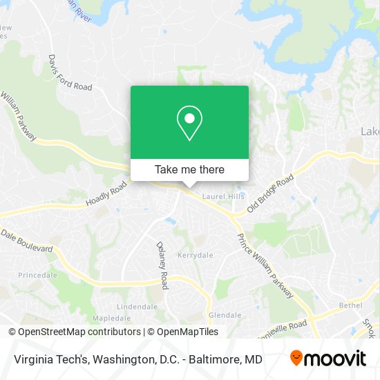 Virginia Tech's map