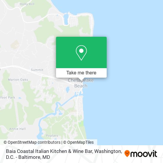 Baia Coastal Italian Kitchen & Wine Bar map
