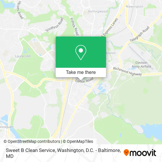 Sweet B Clean Service map
