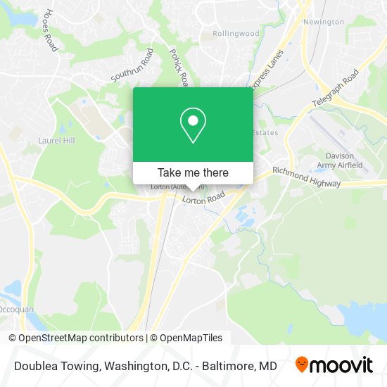 Doublea Towing map