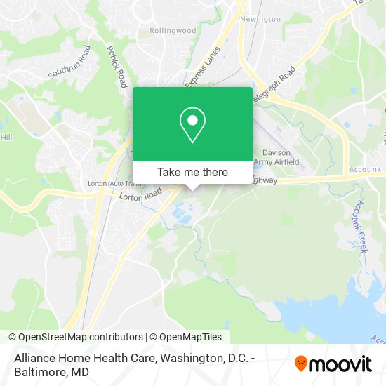 Alliance Home Health Care map