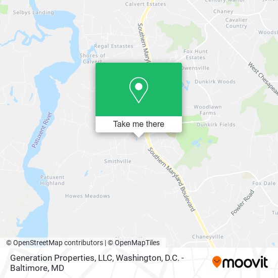 Mapa de Generation Properties, LLC