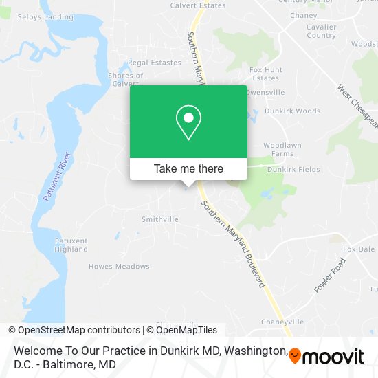 Welcome To Our Practice in Dunkirk MD map