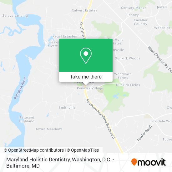 Maryland Holistic Dentistry map