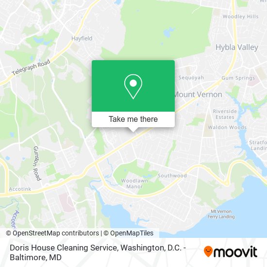 Doris House Cleaning Service map