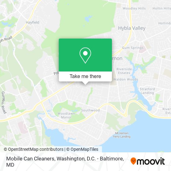 Mobile Can Cleaners map