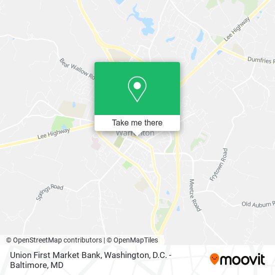 Union First Market Bank map