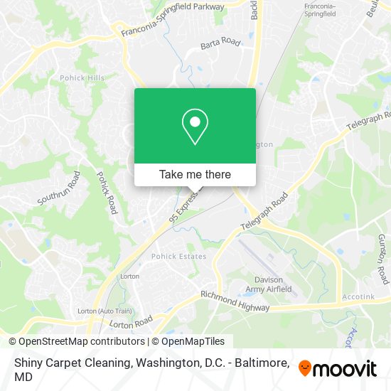 Mapa de Shiny Carpet Cleaning