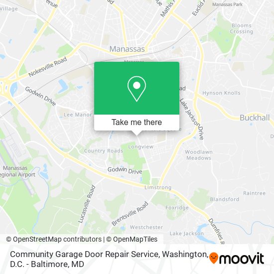 Community Garage Door Repair Service map