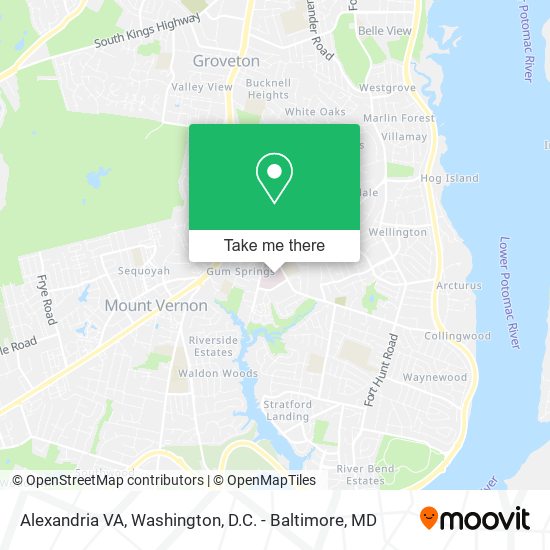 Alexandria VA map