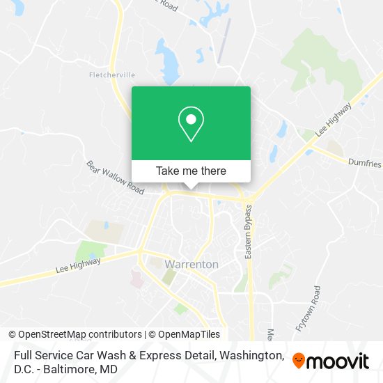 Mapa de Full Service Car Wash & Express Detail