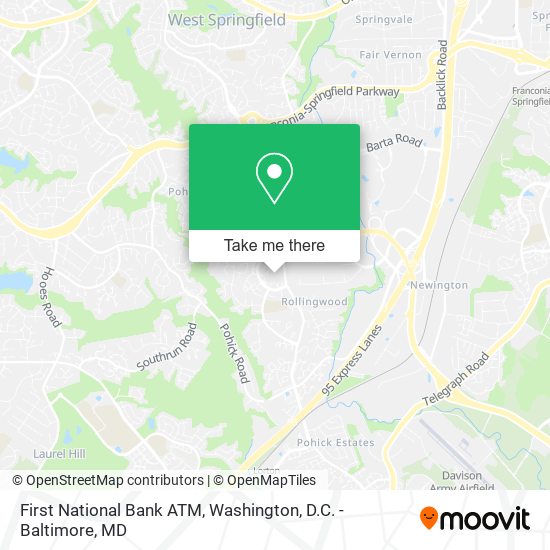 First National Bank ATM map