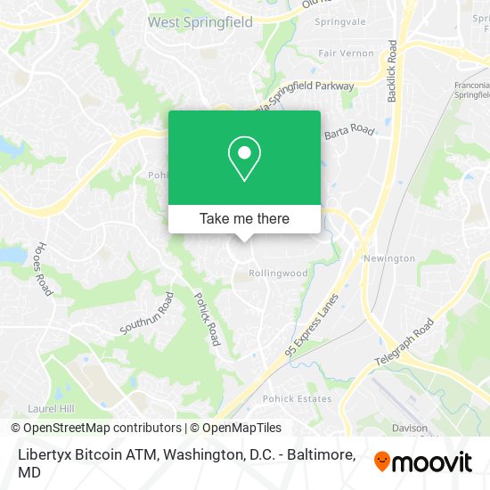 Mapa de Libertyx Bitcoin ATM