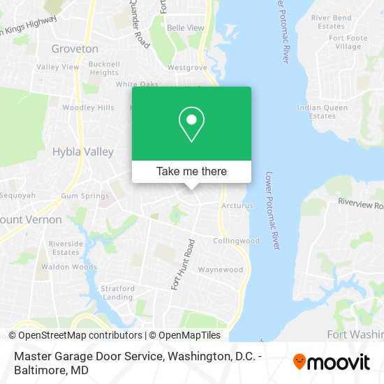 Master Garage Door Service map