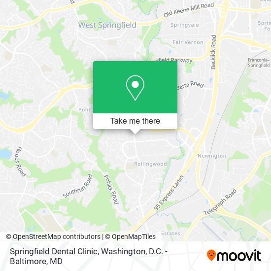 Mapa de Springfield Dental Clinic