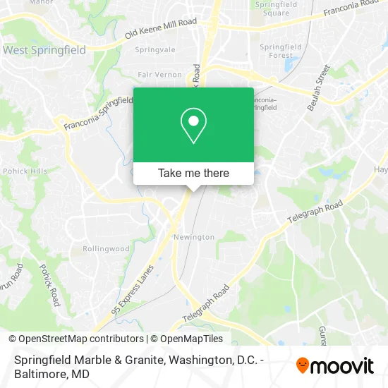 Springfield Marble & Granite map