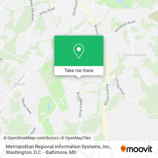Metropolitan Regional Information Systems, Inc. map