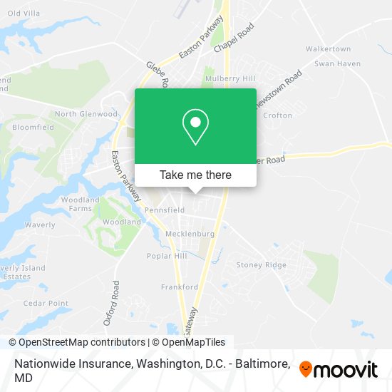 Mapa de Nationwide Insurance