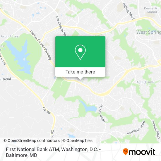 First National Bank ATM map