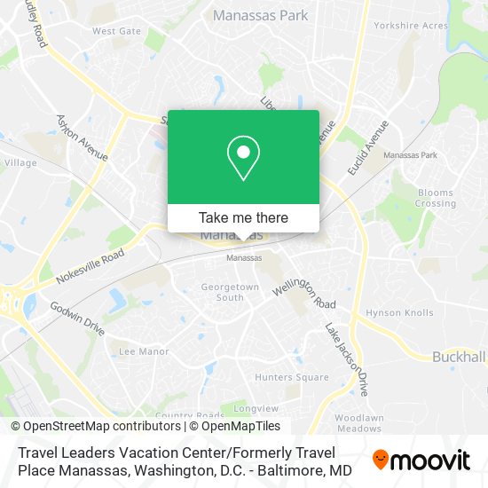 Mapa de Travel Leaders Vacation Center / Formerly Travel Place Manassas