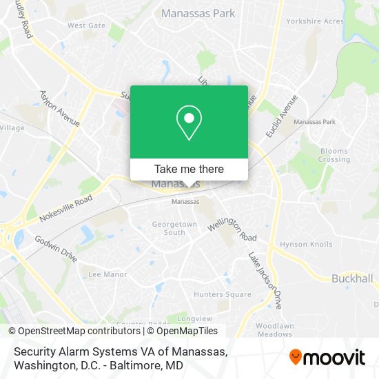 Mapa de Security Alarm Systems VA of Manassas