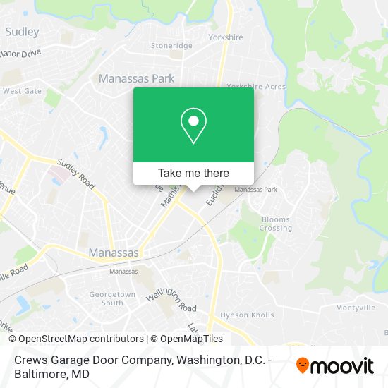 Mapa de Crews Garage Door Company