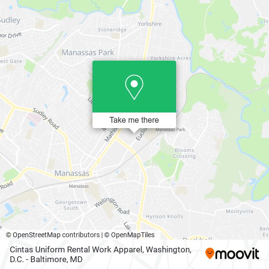 Mapa de Cintas Uniform Rental Work Apparel