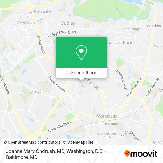 Joanne Mary Ondrush, MD map