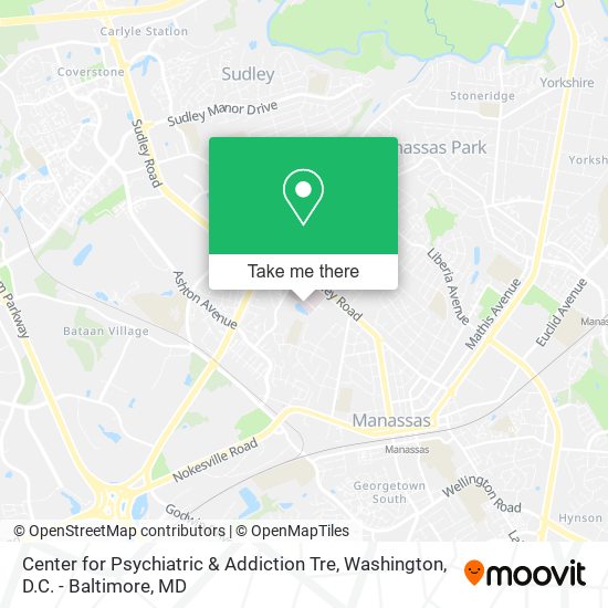 Center for Psychiatric & Addiction Tre map