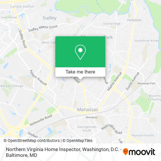 Northern Virginia Home Inspector map