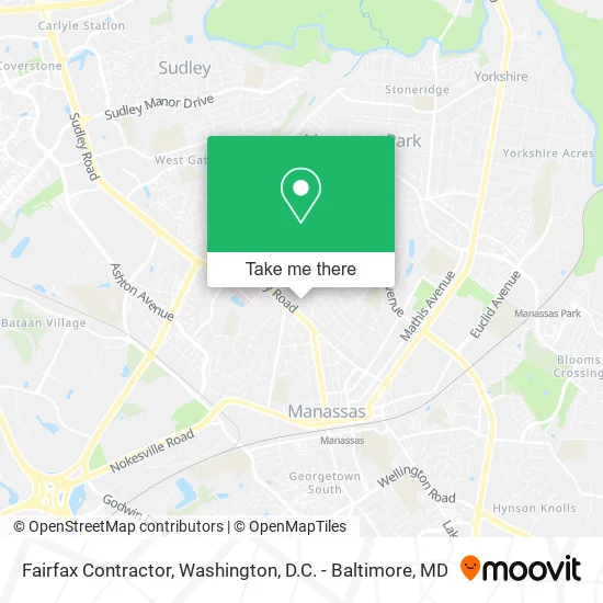 Fairfax Contractor map