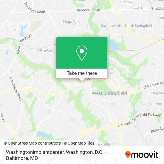 Mapa de Washingtonimplantcenter
