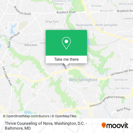 Mapa de Thrive Counseling of Nova