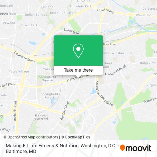 Making Fit Life Fitness & Nutrition map