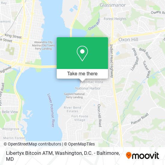 Mapa de Libertyx Bitcoin ATM