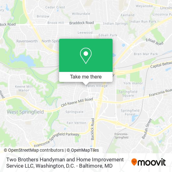 Two Brothers Handyman and Home Improvement Service LLC map