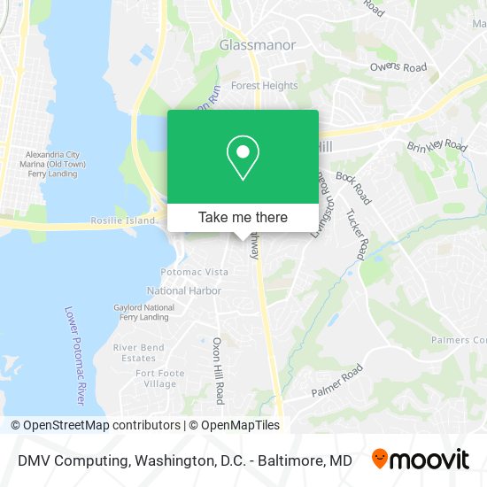 DMV Computing map