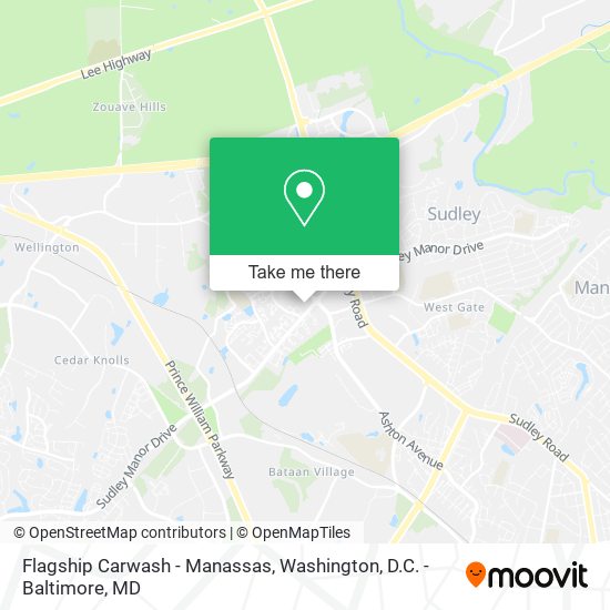 Flagship Carwash - Manassas map