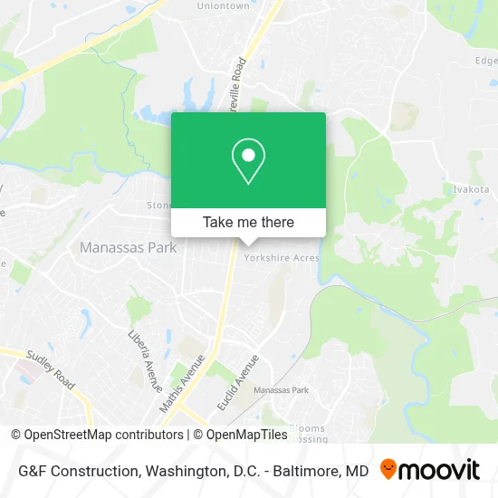 G&F Construction map