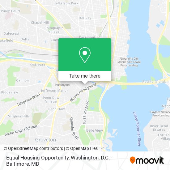 Mapa de Equal Housing Opportunity