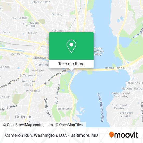 Cameron Run map