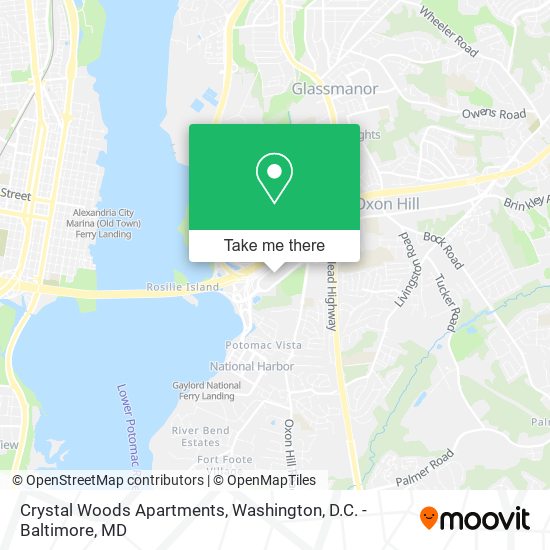 Mapa de Crystal Woods Apartments
