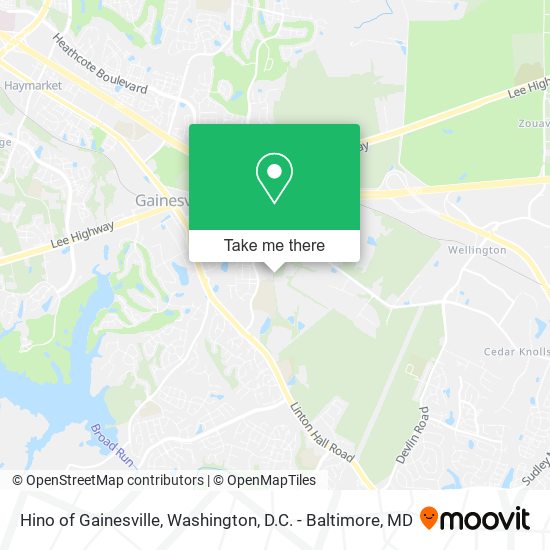 Mapa de Hino of Gainesville