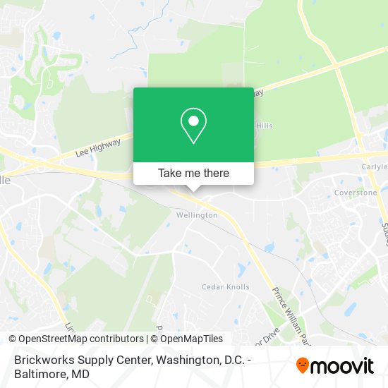 Mapa de Brickworks Supply Center