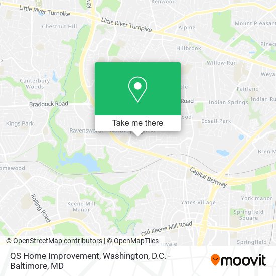 QS Home Improvement map