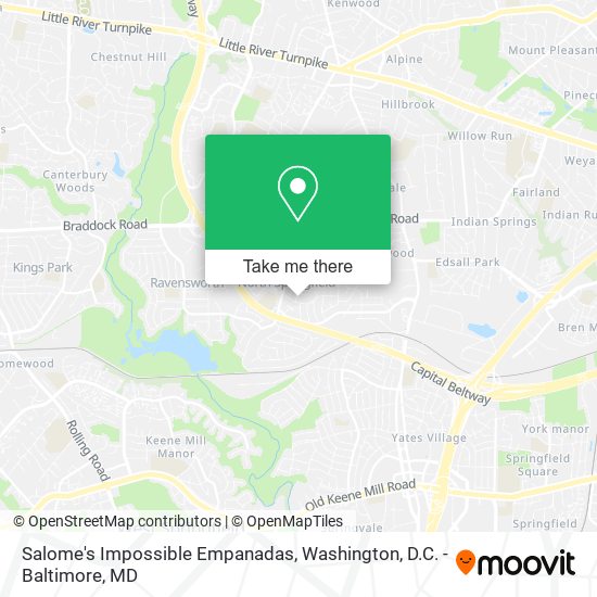 Salome's Impossible Empanadas map